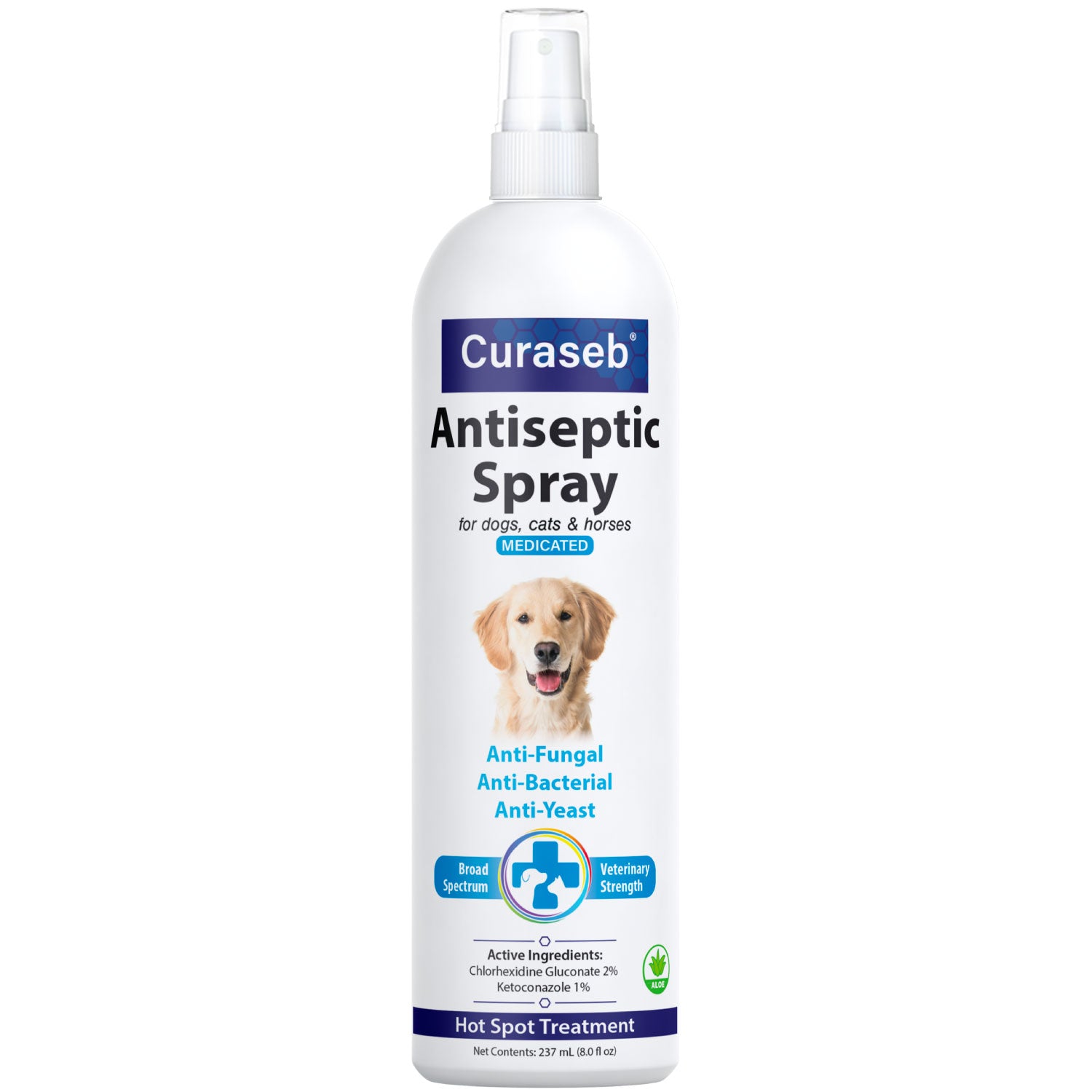 Curaseb Medicated Spray for Dogs Cats1