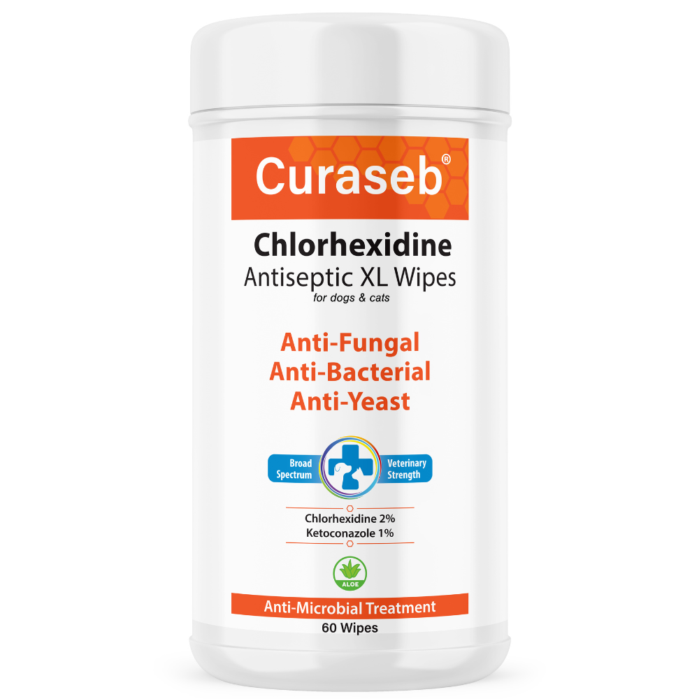 Curaseb Medicated Wipes XL for Dogs and Cats