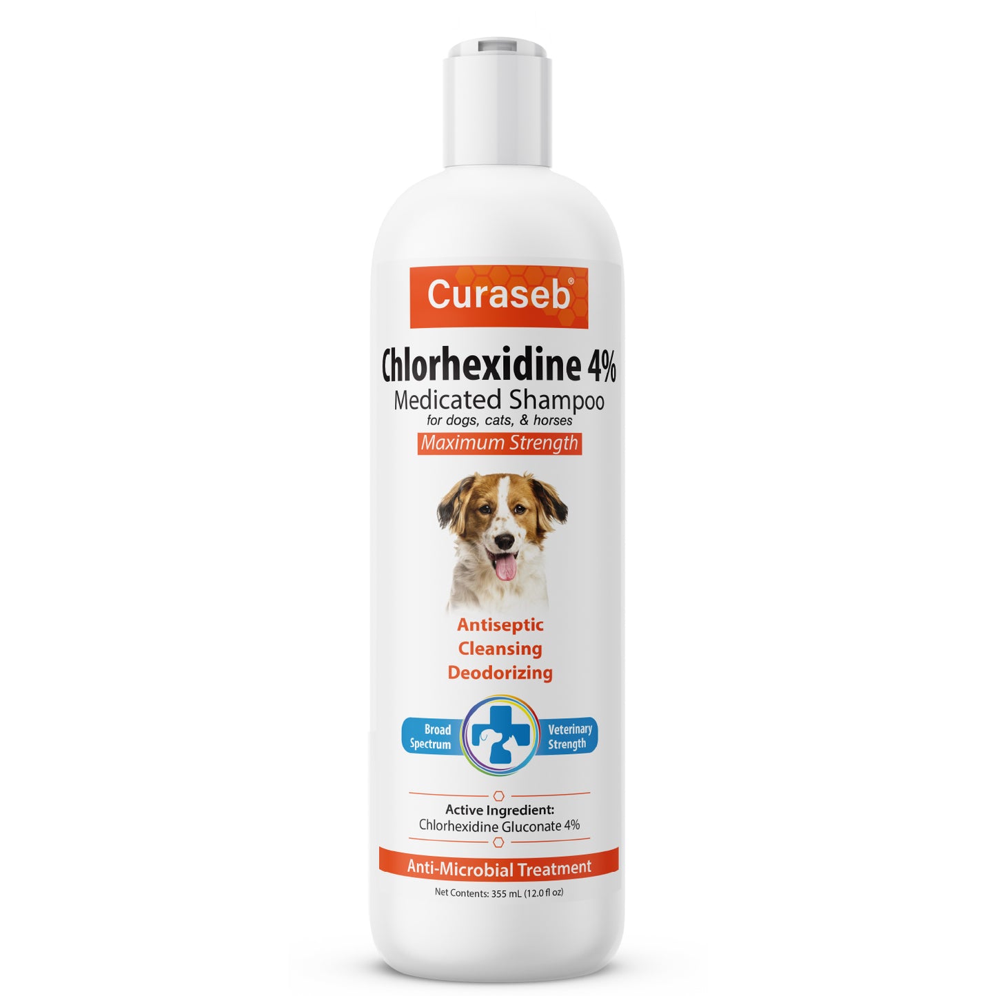Curaseb 4% Shampoo for Dogs & Cats 12oz