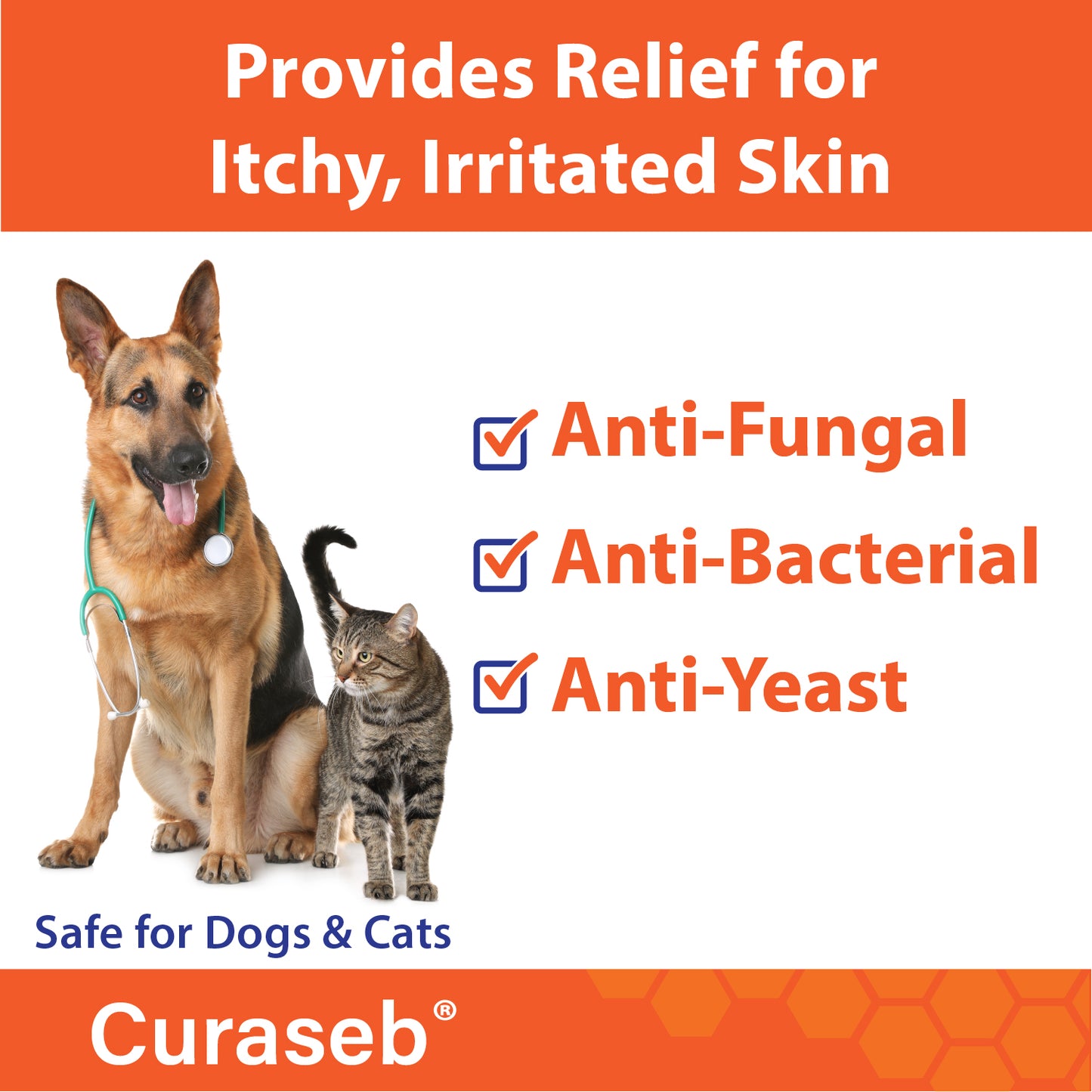 Curaseb Medicated Wipes XL for Dogs and Cats