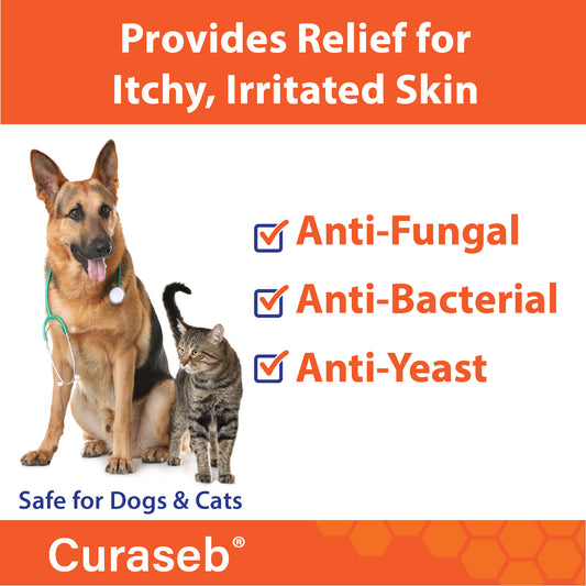 Curaseb Medicated Wipes XL for Dogs and Cats