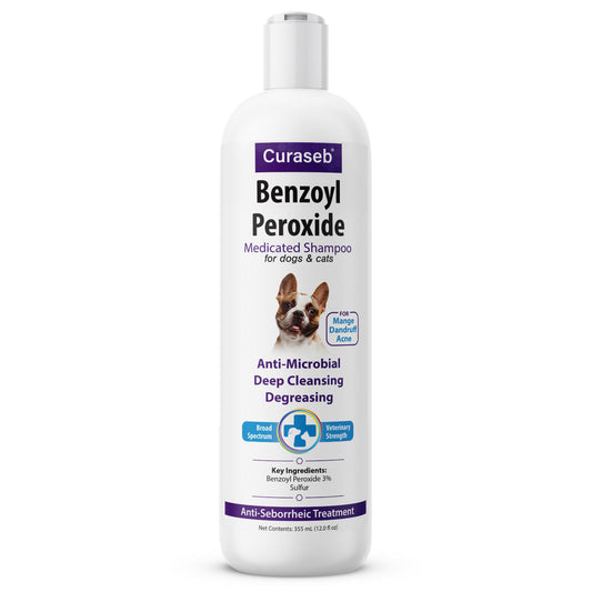 Curaseb Benzoyl Peroxide Shampoo 12oz