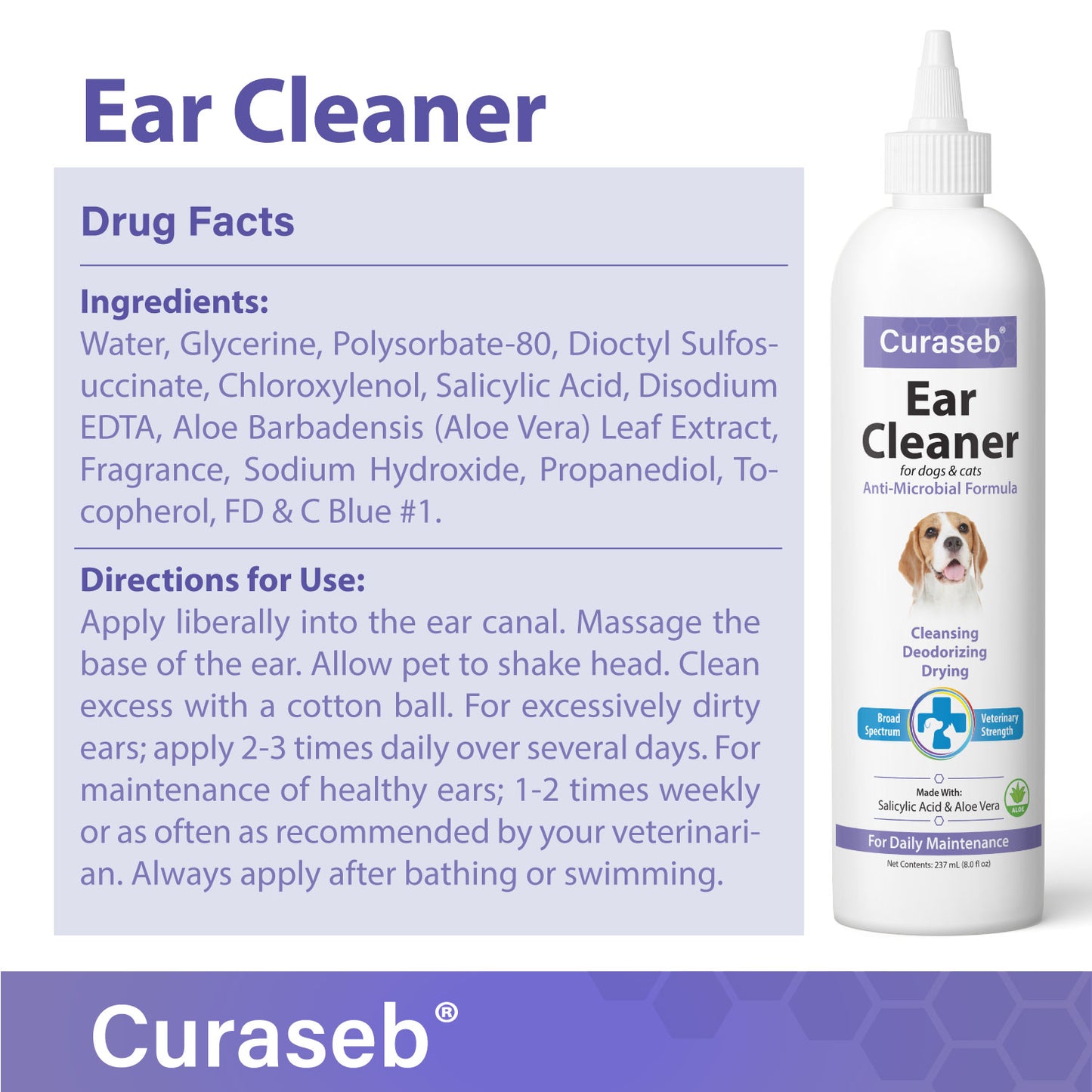 Curaseb Advanced Ear Cleaner 8oz